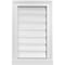 Ekena Millwork Vertical Surface Mount PVC Gable Vent: Functional, w/ 2"W x 2"P Brickmould Sill Frame, 14"W x 22"H GVPVE14X2203SF - alternate 1